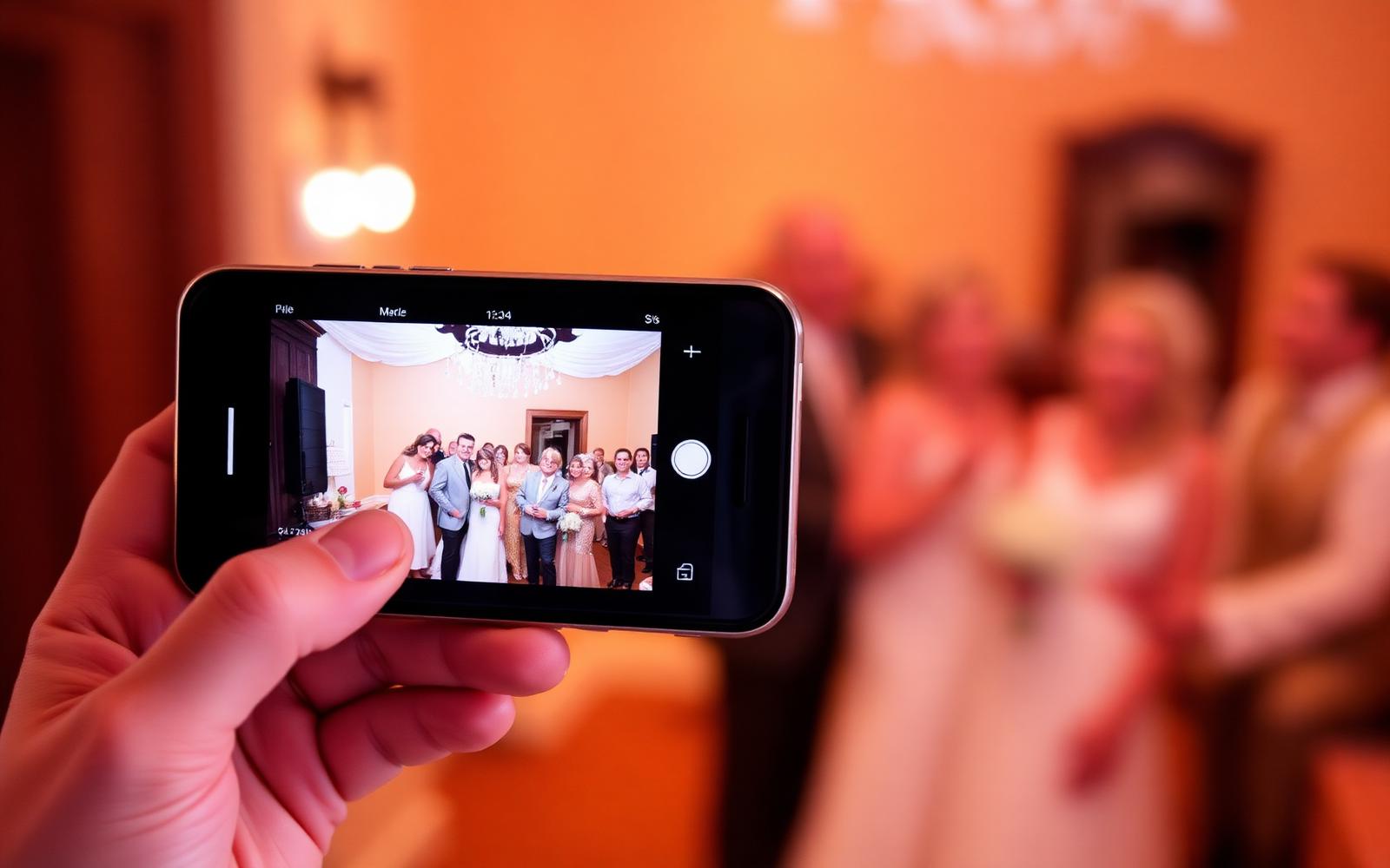 Customer portal with gallery on a phone